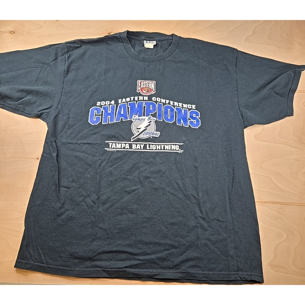 Lee Sport 2004 Tampa Bay Lightning Eastern Conference Champions Shirt XXL 2XL